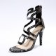 High Heel Sandals Women's Serpentine Cross Strap Plus Size High Heels