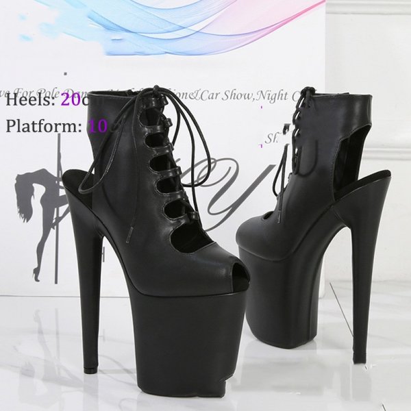 Women's Fish Mouth Waterproof Platform High Heels