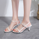 Summer Stiletto Heel Buckle Strap High Heels Sandals