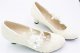 White Lace High Heels Wedding Shoes Large And Fashionable Square